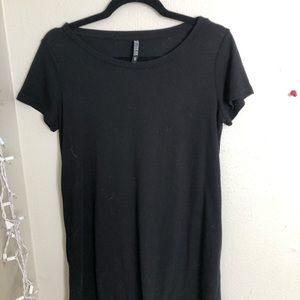 Black T shirt dress
